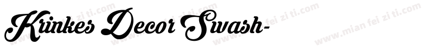 Krinkes Decor Swash字体转换